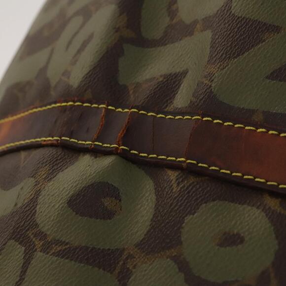 LOUIS VUITTON Monogram Graffiti Keepall 50 Boston Bag Khaki M92196 - Picture 9 of 16